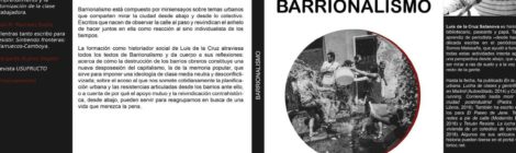 Presentación de ‘Barrionalismo’, de Luis de la Cruz. Viernes 26, 20h. Casa de la cultura de Chamberí