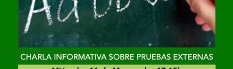 Charla informativa sobre las pruebas externas