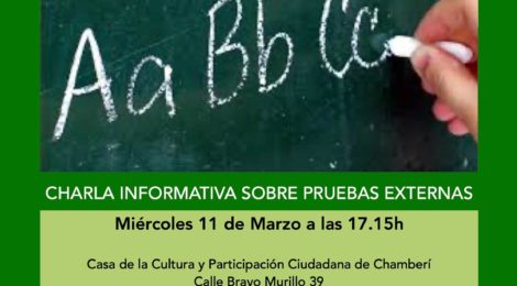 Charla informativa sobre las pruebas externas